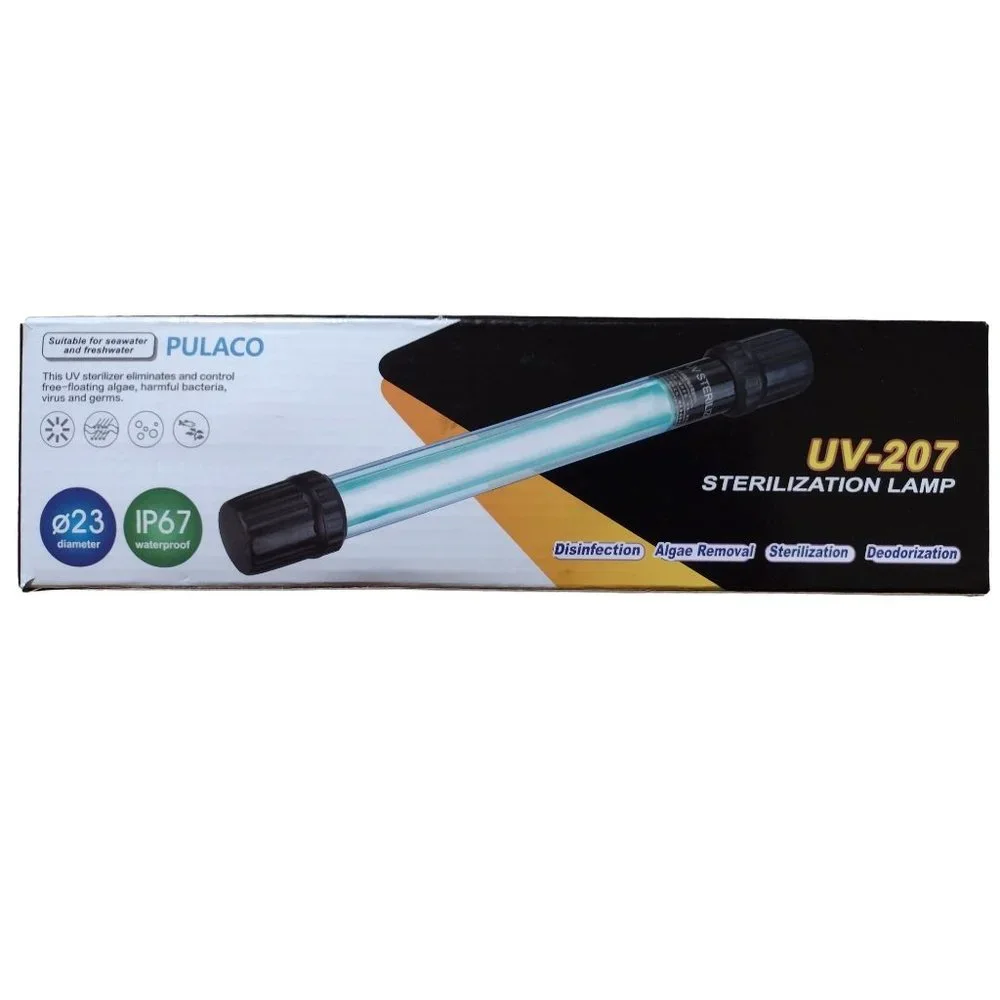 2-Pack PULACO UV-207 UV Light Aquarium Algae Clean Light Ultraviolet